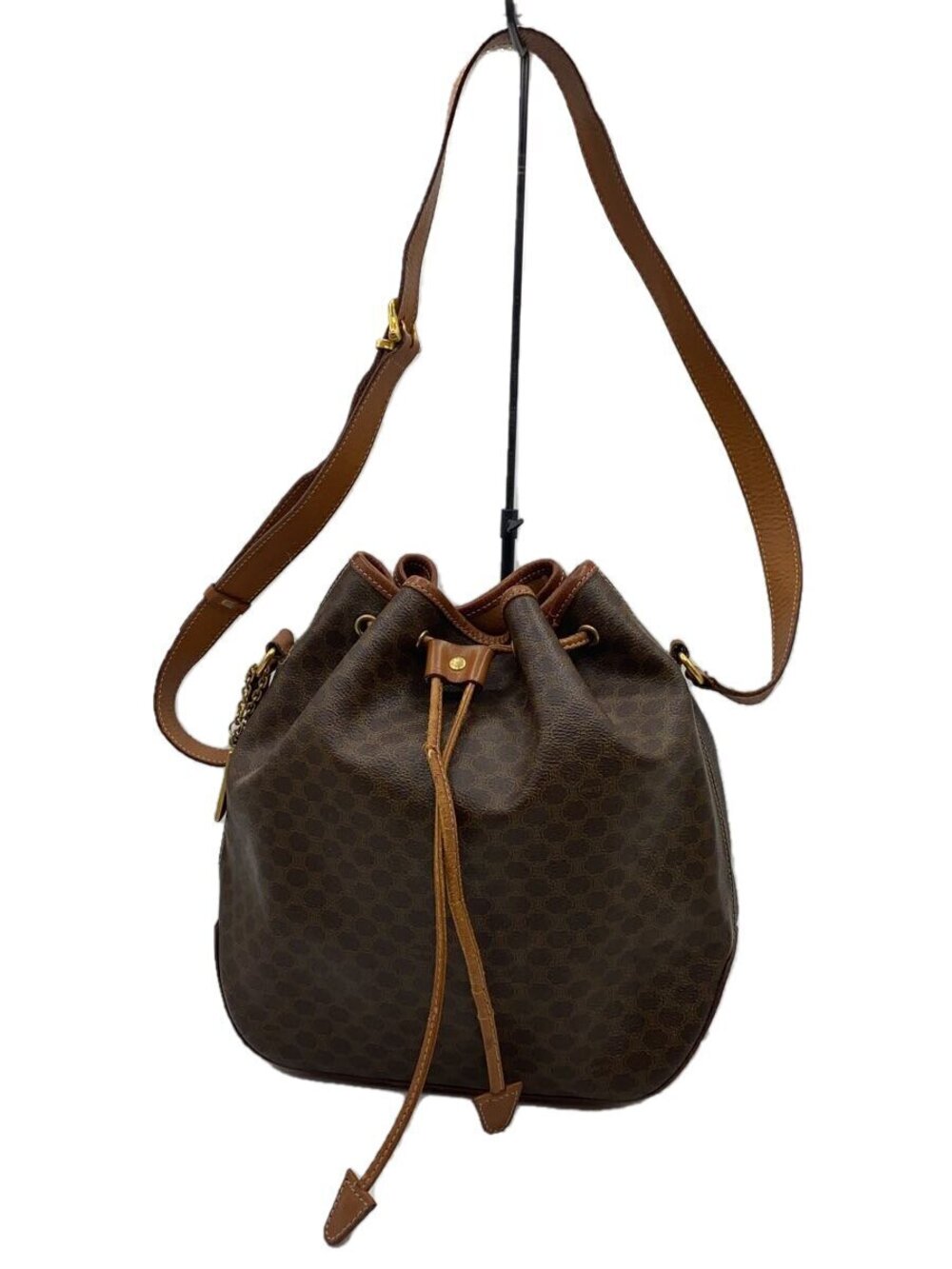 Celine Shoulder Macadam Bag Brown All over